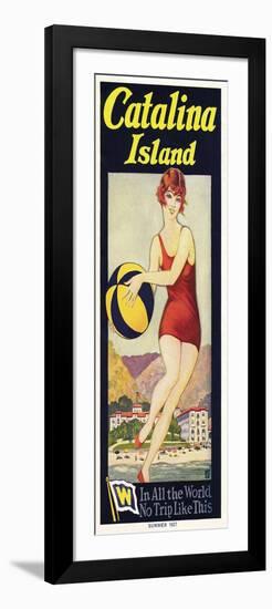 Catalina, Beach Ball, 1927-null-Framed Art Print