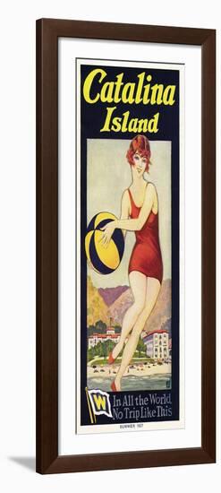 Catalina, Beach Ball, 1927-null-Framed Premium Giclee Print