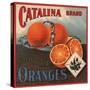 Catalina Brand - California - Citrus Crate Label-Lantern Press-Stretched Canvas