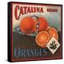Catalina Brand - California - Citrus Crate Label-Lantern Press-Framed Stretched Canvas