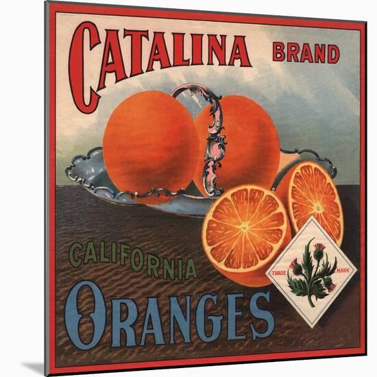 Catalina Brand - California - Citrus Crate Label-Lantern Press-Mounted Art Print