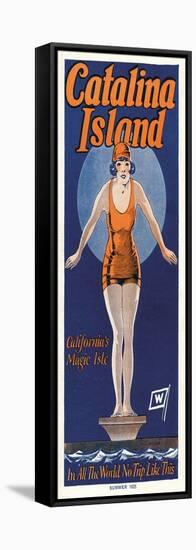 Catalina, Diver, 1925-null-Framed Stretched Canvas