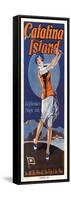 Catalina, Golfer, 1924-null-Framed Stretched Canvas