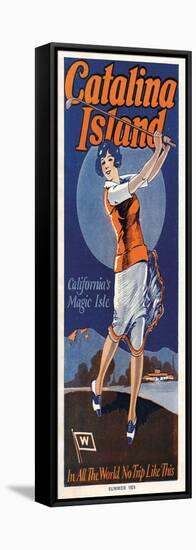 Catalina, Golfer, 1924-null-Framed Stretched Canvas