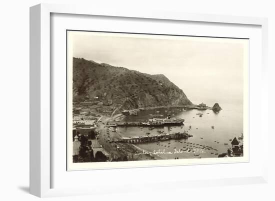 Catalina Harbor-null-Framed Art Print