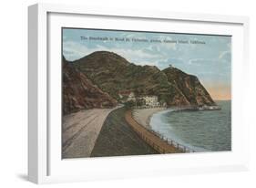 Catalina Island, CA - Hotel St. Catherine Broadwalk-Lantern Press-Framed Art Print