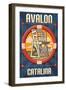 Catalina Island, California - Avalon - Lifeguard Chair-Lantern Press-Framed Art Print