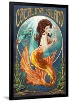 Catalina Island, California - Mermaid-Lantern Press-Framed Art Print