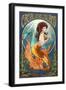 Catalina Island, California - Mermaid-Lantern Press-Framed Art Print