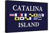 Catalina Island, California - Nautical Flags #2-Lantern Press-Framed Stretched Canvas