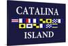 Catalina Island, California - Nautical Flags #2-Lantern Press-Stretched Canvas