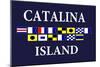 Catalina Island, California - Nautical Flags #2-Lantern Press-Mounted Art Print