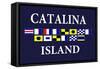 Catalina Island, California - Nautical Flags #2-Lantern Press-Framed Stretched Canvas