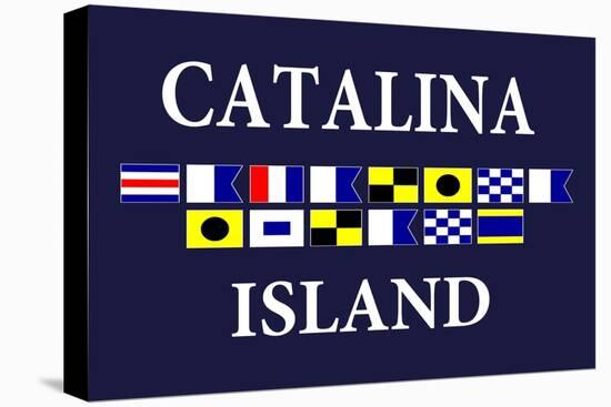 Catalina Island, California - Nautical Flags #2-Lantern Press-Stretched Canvas