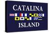 Catalina Island, California - Nautical Flags #2-Lantern Press-Stretched Canvas