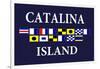 Catalina Island, California - Nautical Flags #2-Lantern Press-Framed Art Print