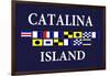 Catalina Island, California - Nautical Flags #2-Lantern Press-Framed Art Print