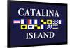 Catalina Island, California - Nautical Flags #2-Lantern Press-Framed Art Print