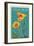 Catalina Island, California - Poppy - Letterpress-Lantern Press-Framed Art Print