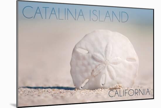 Catalina Island, California - Sand Dollar on Beach-Lantern Press-Mounted Art Print