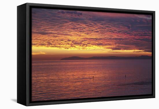 Catalina Sunset-Chris Bliss-Framed Stretched Canvas