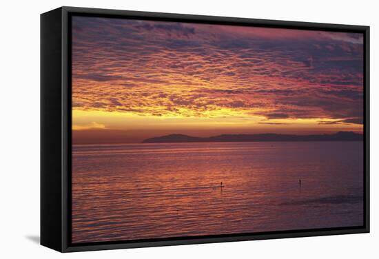 Catalina Sunset-Chris Bliss-Framed Stretched Canvas