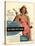 Catalina Womens Swimming Fashion, USA, 1950-null-Stretched Canvas