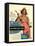 Catalina Womens Swimming Fashion, USA, 1950-null-Framed Stretched Canvas