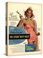 Catalina Womens Swimming Fashion, USA, 1950-null-Stretched Canvas