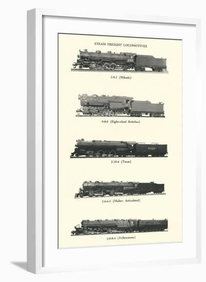 Catalog of Steam Freight Trains-null-Framed Art Print