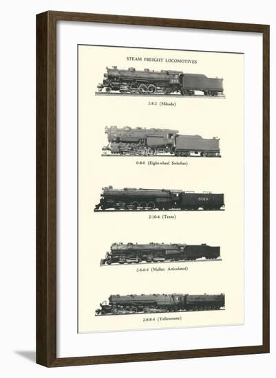 Catalog of Steam Freight Trains-null-Framed Art Print