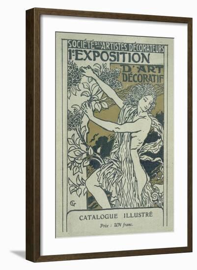 Catalogue Cover for the 1st Exhibition of Decorative Art in Paris, January 1901-Eugene Grasset-Framed Giclee Print