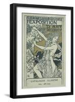 Catalogue Cover for the 1st Exhibition of Decorative Art in Paris, January 1901-Eugene Grasset-Framed Giclee Print