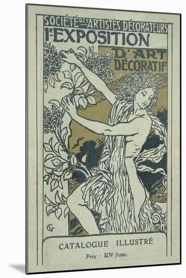 Catalogue Cover for the 1st Exhibition of Decorative Art in Paris, January 1901-Eugene Grasset-Mounted Giclee Print