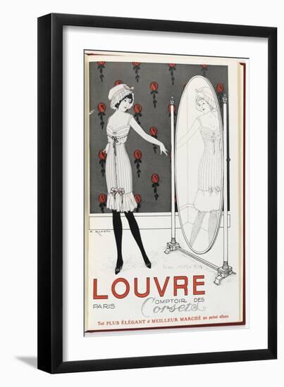Catalogue Cover of the Louvre Department Store-null-Framed Giclee Print