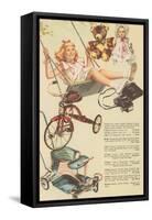 Catalogue Page of Toys, Swing, Trike-null-Framed Stretched Canvas