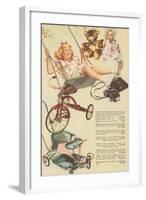 Catalogue Page of Toys, Swing, Trike-null-Framed Art Print