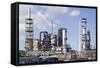 Catalytic Cracker At An Oil Refinery-Paul Rapson-Framed Stretched Canvas