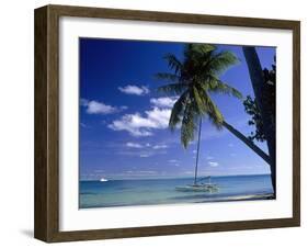 Catamaran Bora Bora-Ron Whitby Photography-Framed Photographic Print