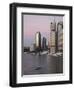 Catamaran Ferry on Brisbane River and City Centre, Brisbane, Queensland, Australia, Pacific-Nick Servian-Framed Photographic Print