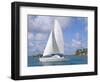 Catamaran, Island of Praslin, Seychelles, Indian Ocean, Africa-Bruno Barbier-Framed Photographic Print