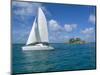 Catamaran, Island of Praslin, Seychelles, Indian Ocean, Africa-Bruno Barbier-Mounted Photographic Print