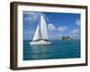 Catamaran, Island of Praslin, Seychelles, Indian Ocean, Africa-Bruno Barbier-Framed Photographic Print