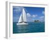 Catamaran, Island of Praslin, Seychelles, Indian Ocean, Africa-Bruno Barbier-Framed Photographic Print