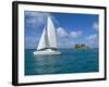 Catamaran, Island of Praslin, Seychelles, Indian Ocean, Africa-Bruno Barbier-Framed Photographic Print