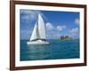 Catamaran, Island of Praslin, Seychelles, Indian Ocean, Africa-Bruno Barbier-Framed Photographic Print