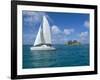 Catamaran, Island of Praslin, Seychelles, Indian Ocean, Africa-Bruno Barbier-Framed Photographic Print