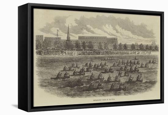 Catamaran Race at Madras-null-Framed Stretched Canvas