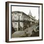 Catane (Sicily, Italy), a Street, Circa 1860-Leon, Levy et Fils-Framed Photographic Print