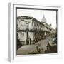 Catane (Sicily, Italy), a Street, Circa 1860-Leon, Levy et Fils-Framed Photographic Print